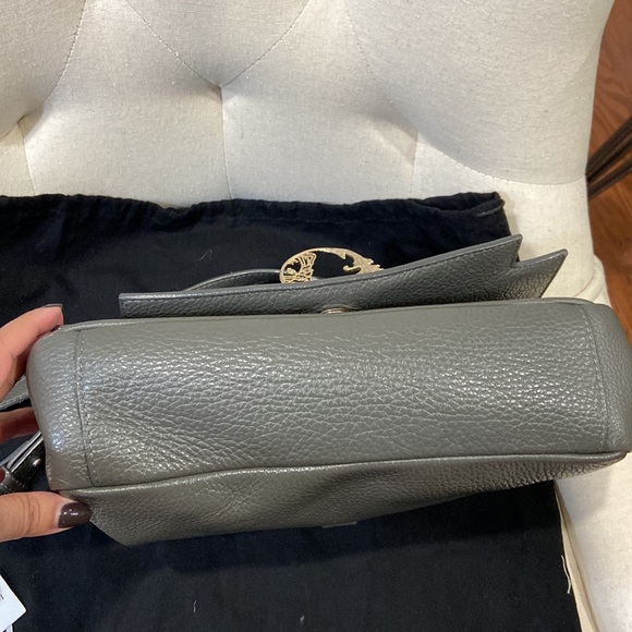 Versace Collection La Medusa Leather Crossbody Shoulder Bag - Picture 6 of 11